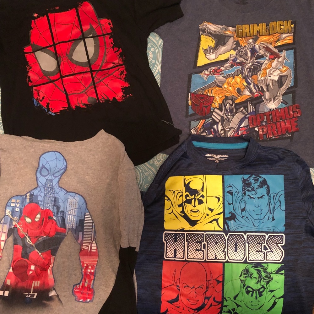 Super hero shirt 1 for $5 and all 4 for $15